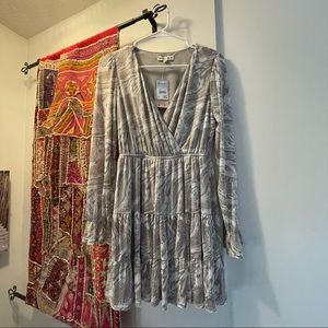 Charmed Hearts snake print long sleeve dress SMALL (could fit medium)